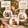 Nativity Ornament Embroidery Kit Set of 3