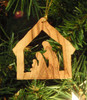 Stable with Nativity Olive Wood from Bethlehem 2"