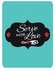 Serve With Love Microfiber Keychain Cleaning Cloth *