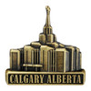Calgary Alberta Temple Pin  Gold *
