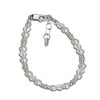 Sterling Silver Baptism Bracelet with Pearls *