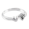 Satin Hearts CTR Ring (Antiqued Sterling Silver)*