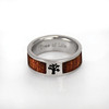 Tree of Life Ring (Stainless steel with actual wood inlay)*