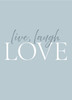 Wedding Live Laugh Love Greeting Card