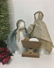 Holy Family Burlap Blue/Cream (Nativity) While supplies last*