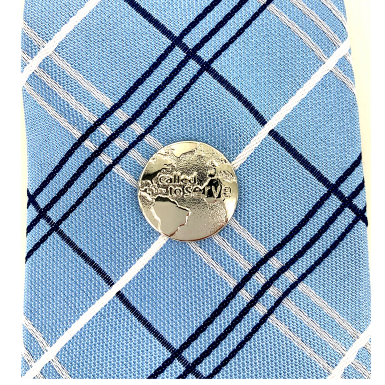 Called to Serve Tie Tack (Silver Globe)