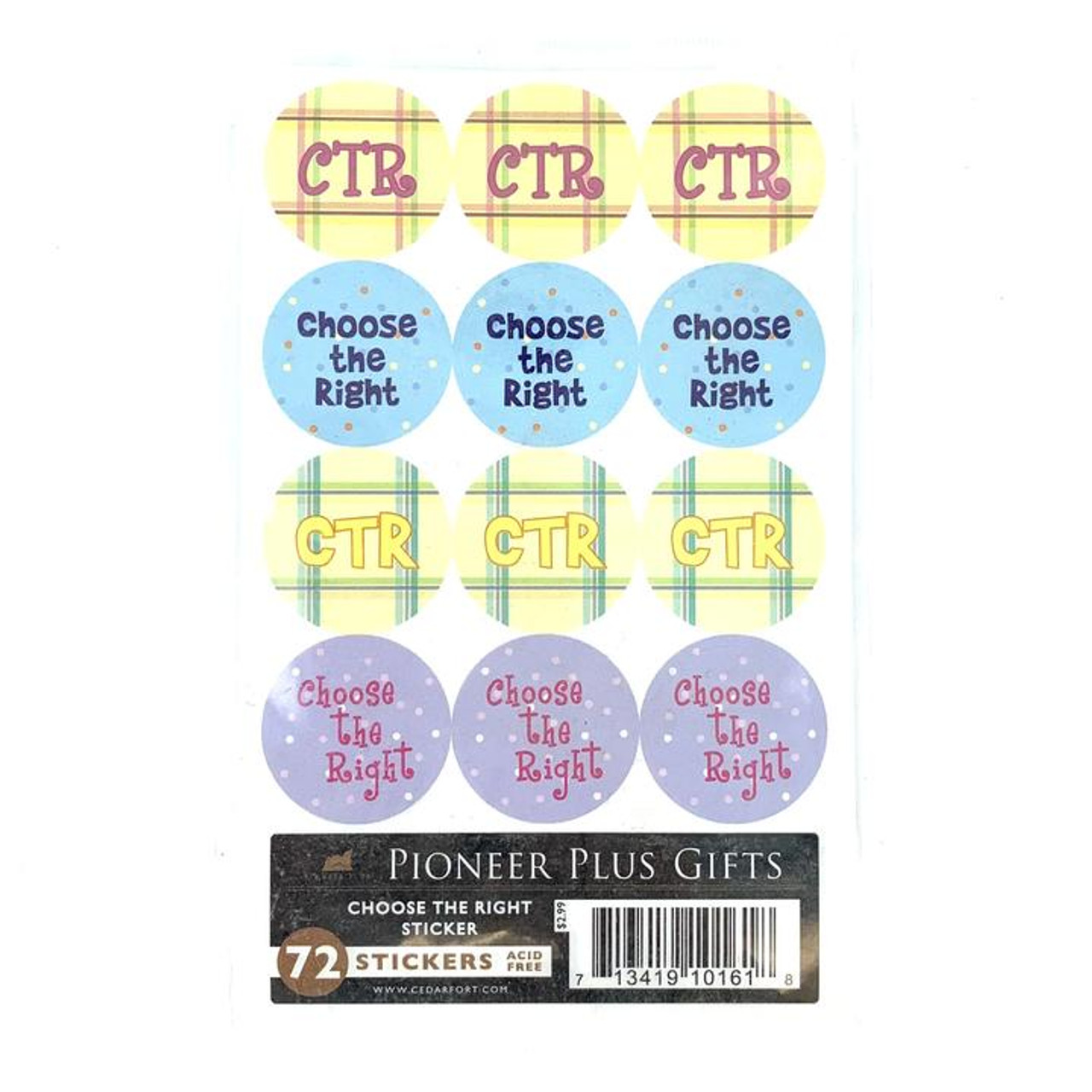 Choose the Right - Sticker 6 Pk