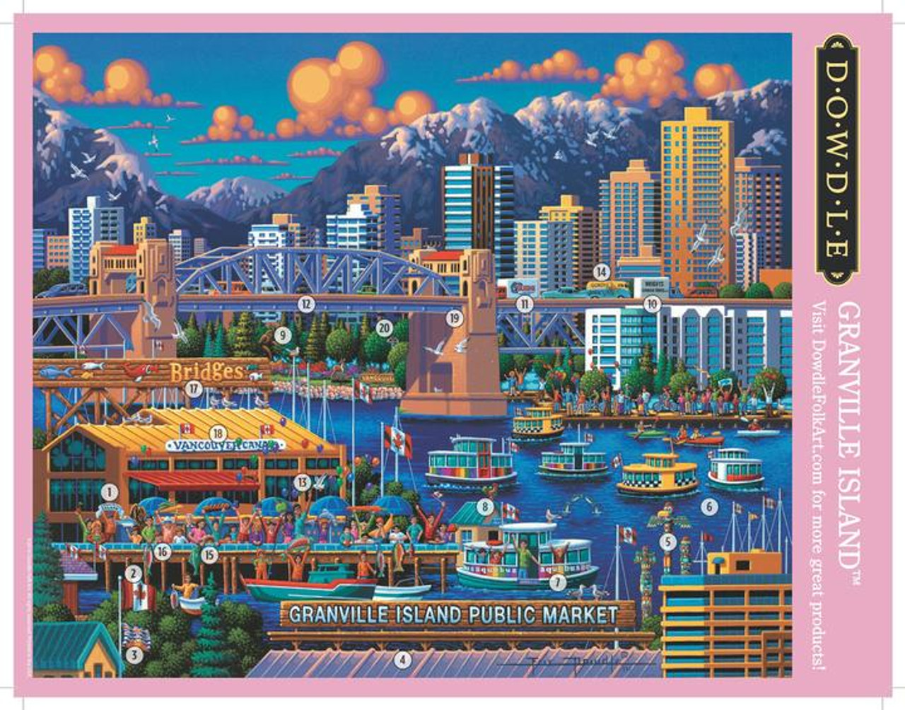 Granville Island Puzzle (1000 Pieces)