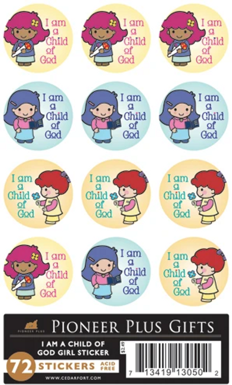 I Am a Child of God (Stickers Girl)