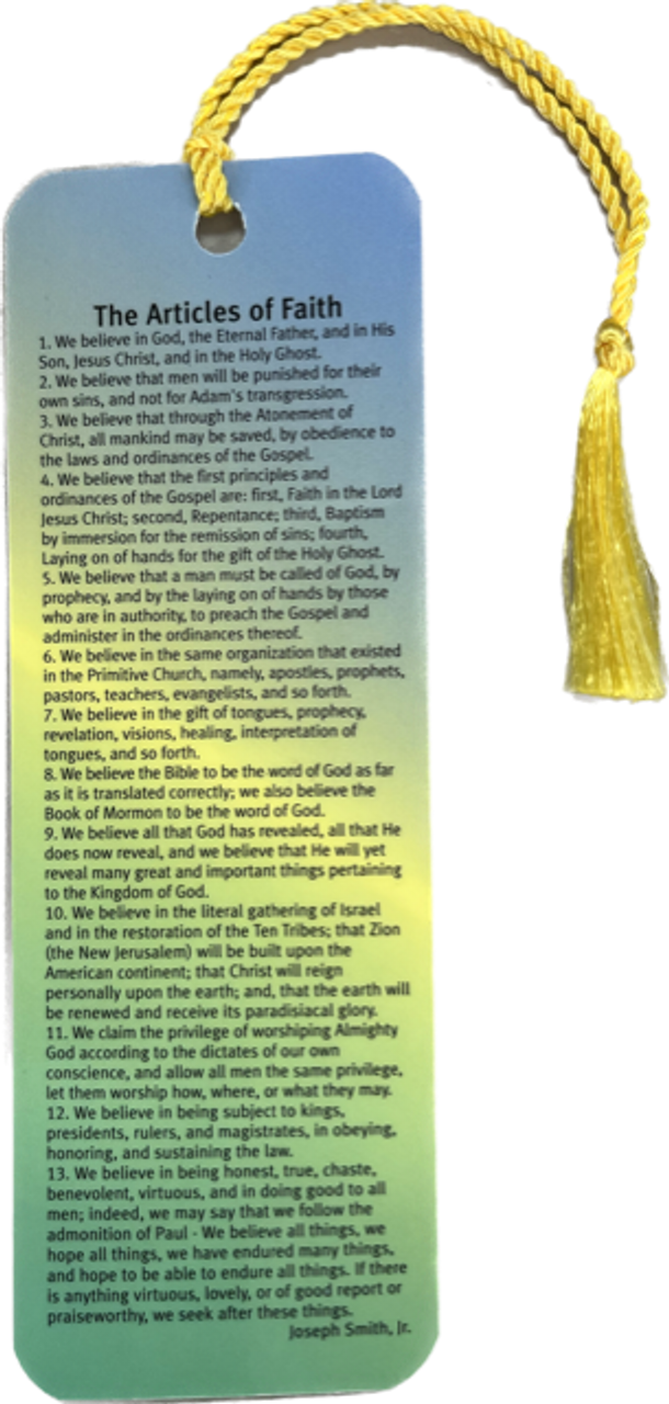 Articles of Faith (Bookmark) While supplies last*