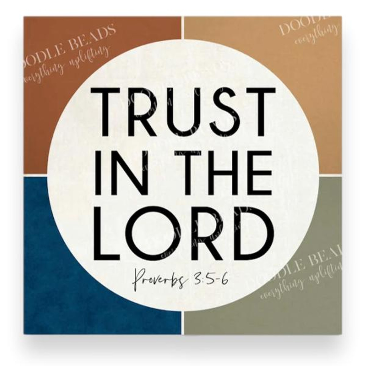  Trust In the Lord - Geo Mountain (3X3 Print)*
