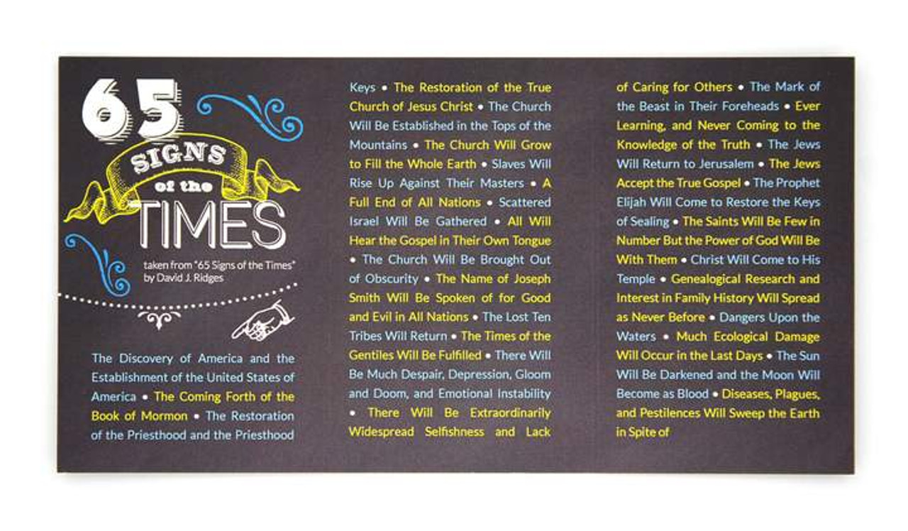 65 Signs of the Times - Pocket Card