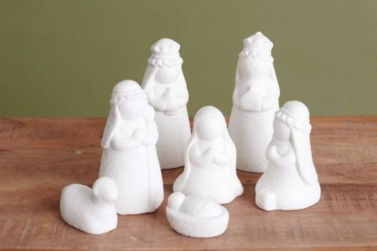 White Ceramic (7 pc Nativity) While supplies last*