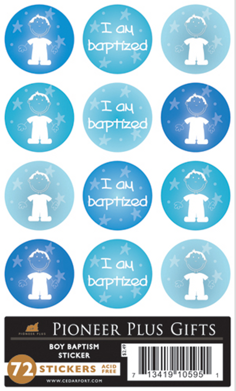 I Am Baptized Boy (Stickers)