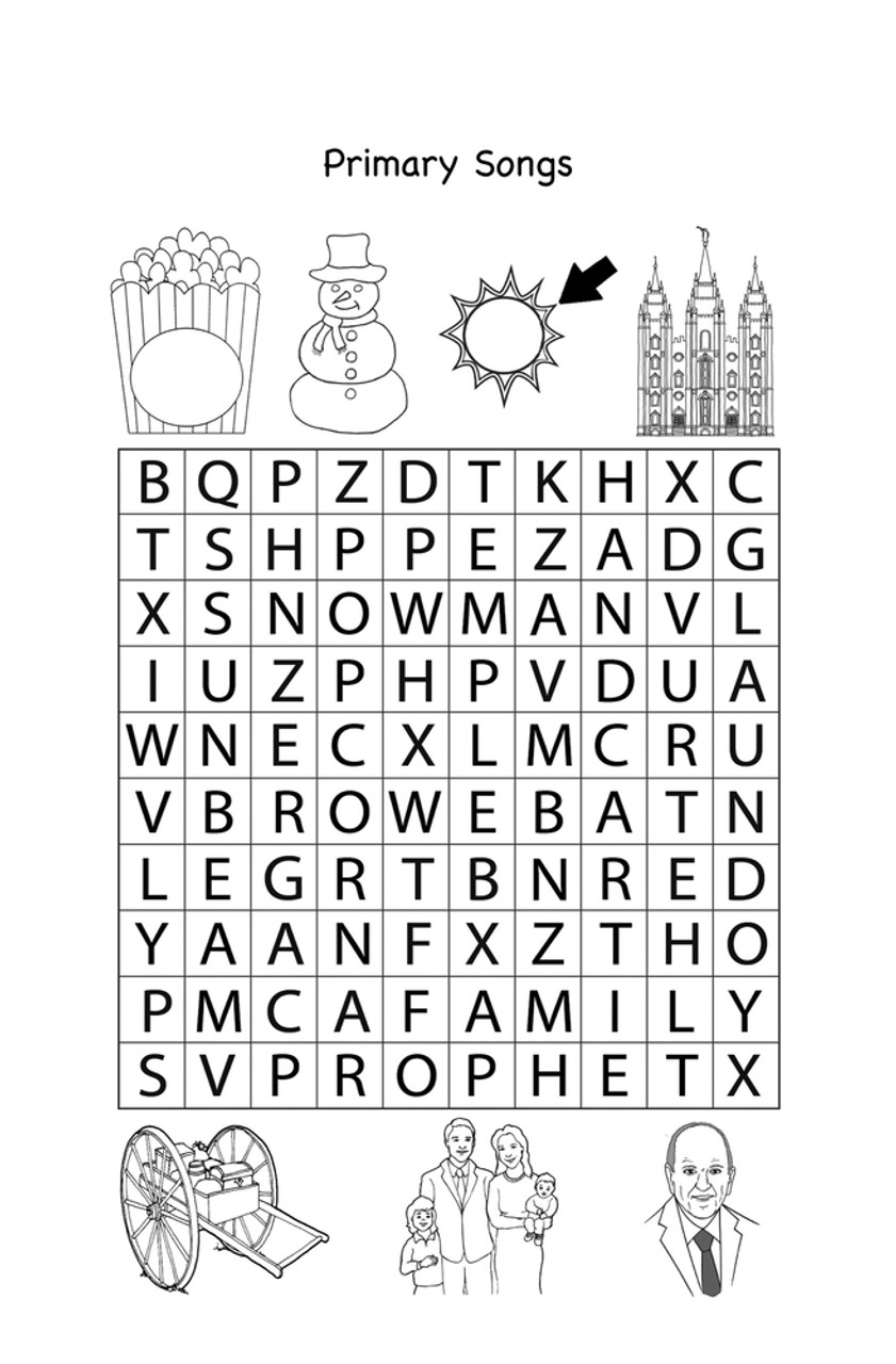 Easy Word searches for Latter-Day Saint Kids (Paperback)