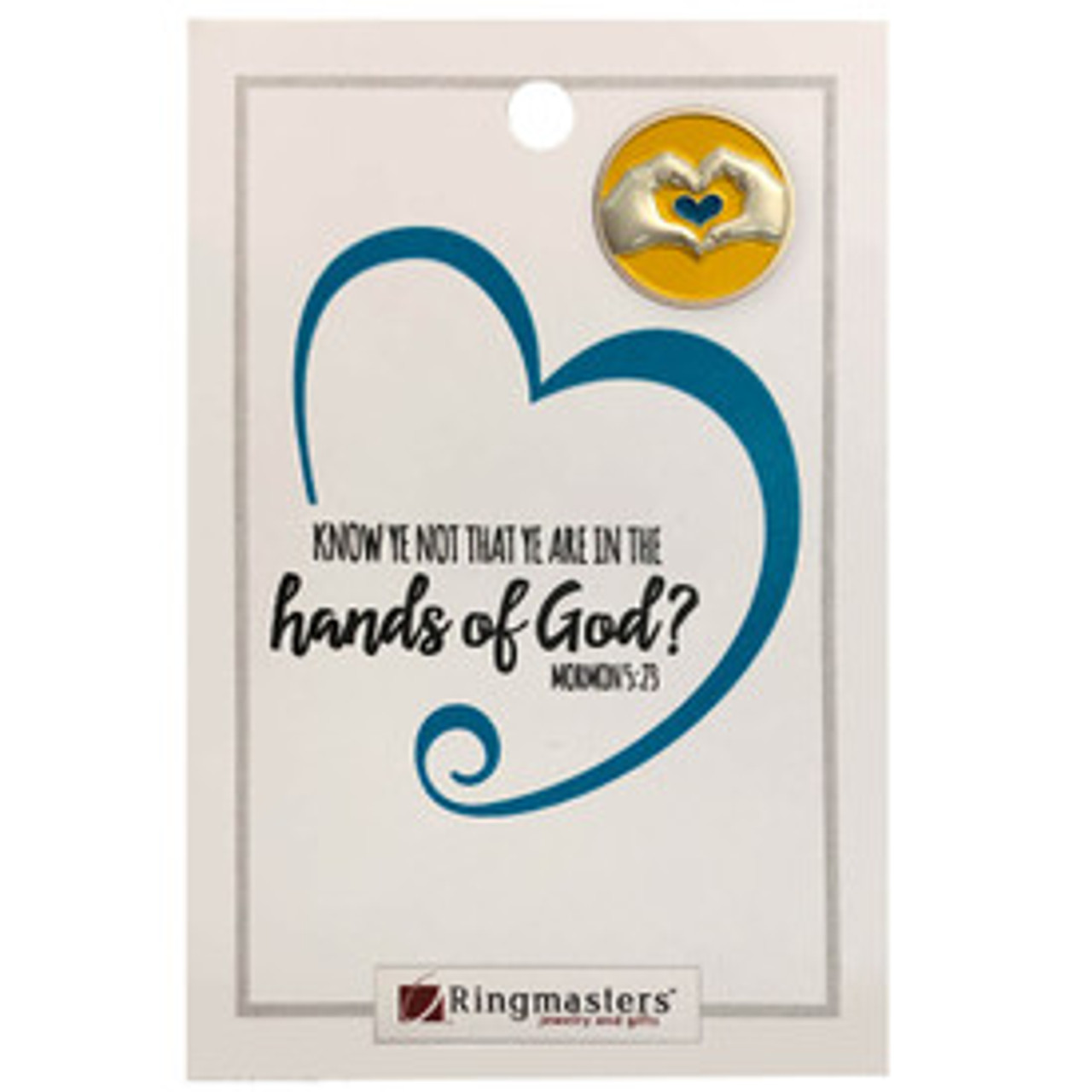 Hands of God Enamel Pin