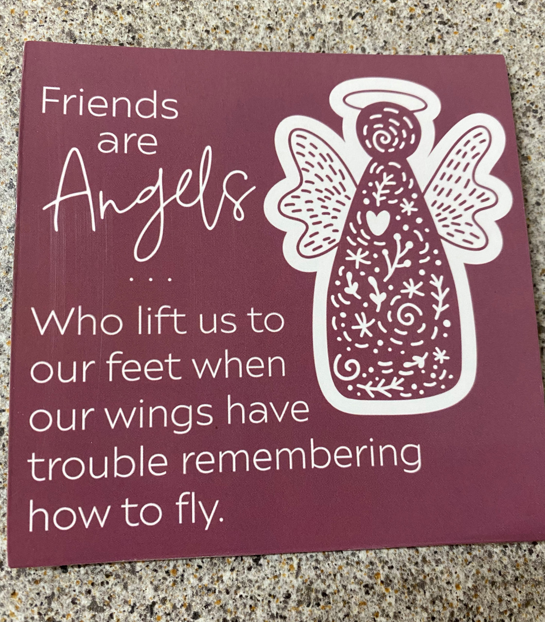 Friends  Are Angels (3.5x3.5 Magnet) 