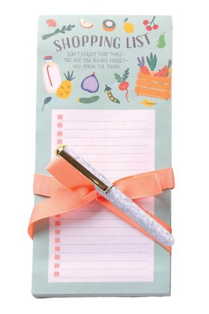 Shopping List Magnetic Notepad With Pen (While Supplies Last)*