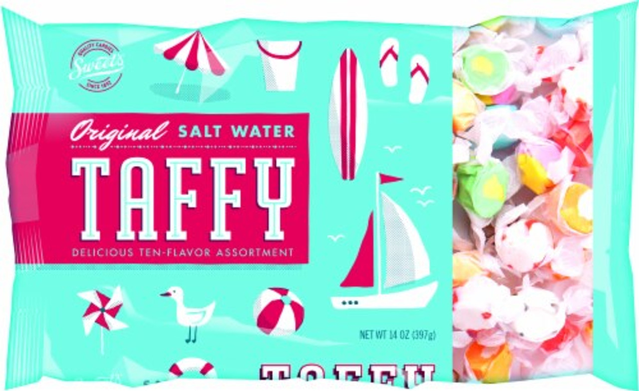 Sweet's Candy Original Salt Water Taffy Assortment, 14oz