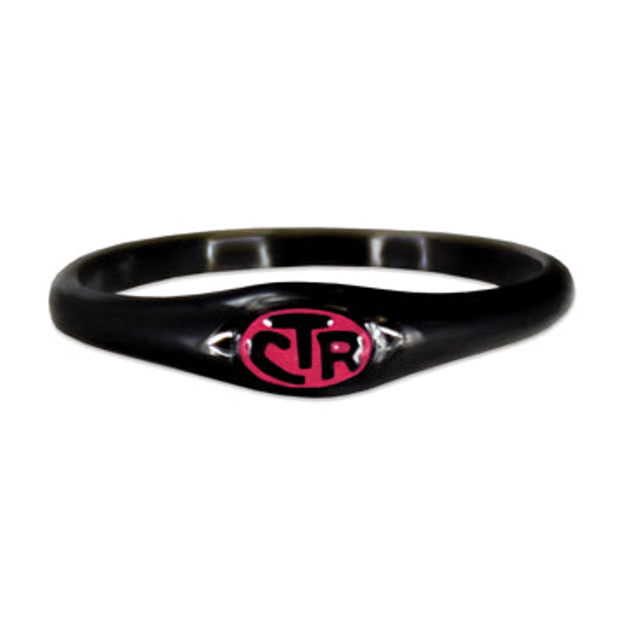 Pink & Black Micro Mini CTR Ring (Stainless Steel) While supplies last*