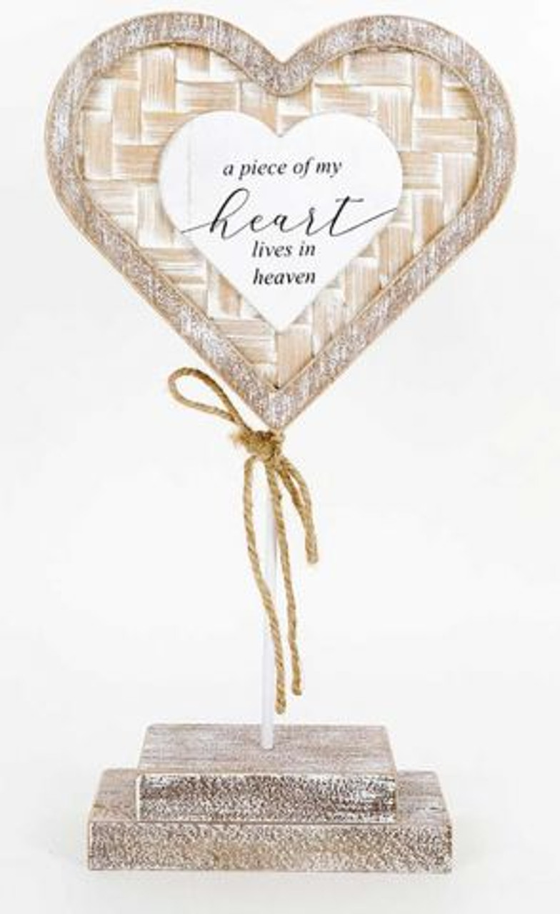 Woven Heart on Stand (Home Decor)