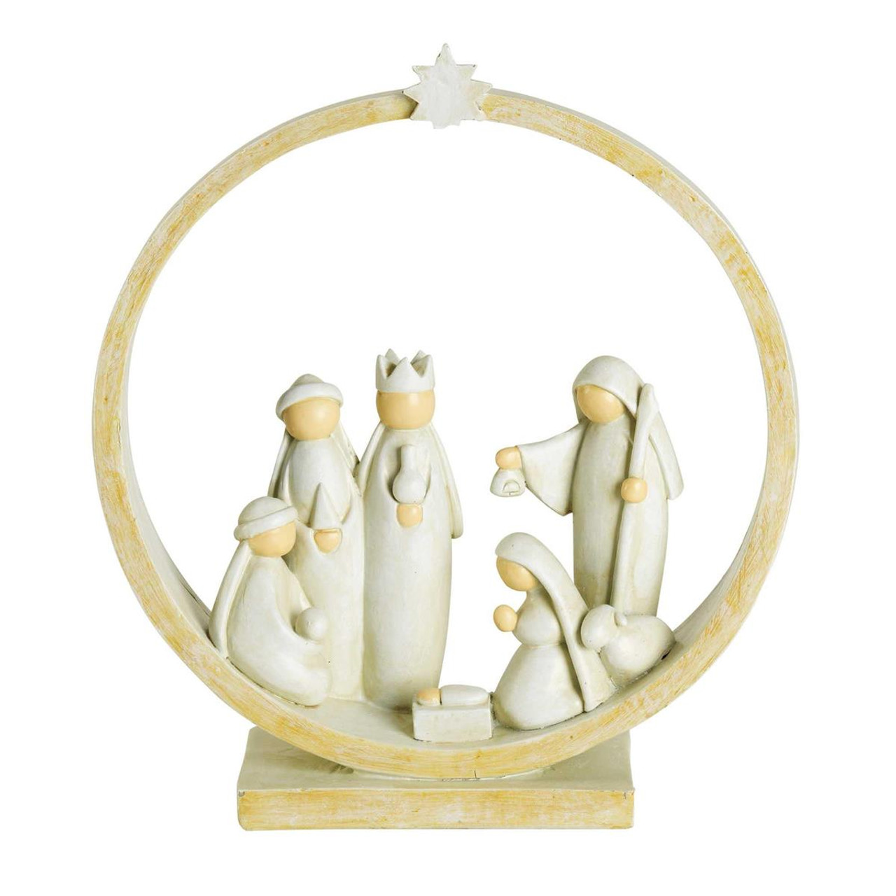 Nativity in Circle Creche 8" (1 Piece)