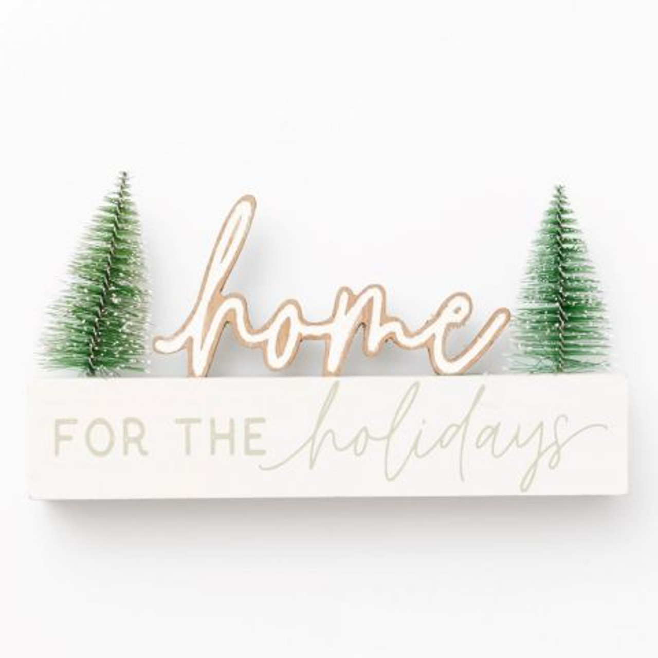 Home for the Holidays Tree Decor White