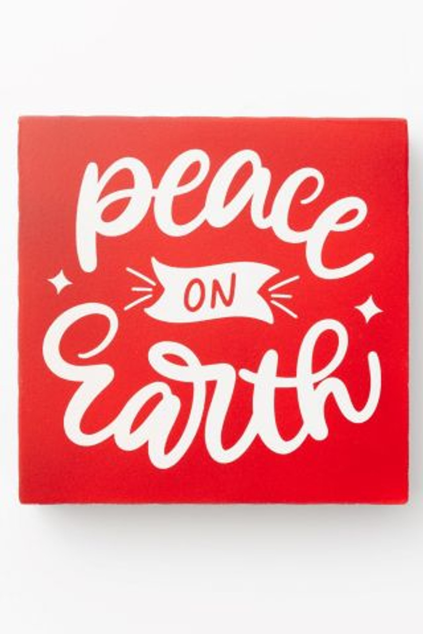 Peace on Earth (Red Decor 6.5")