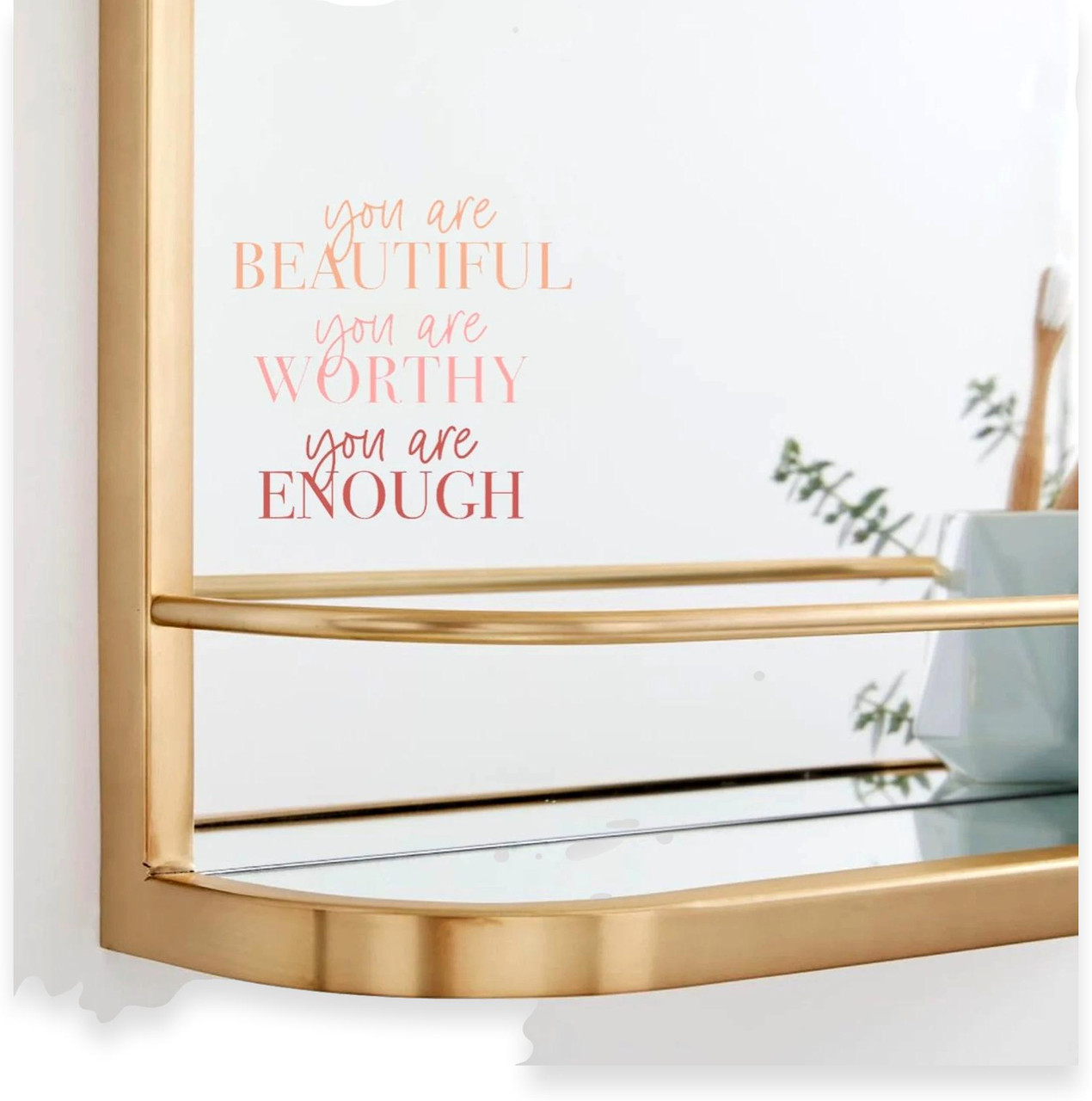 You Are Beautiful... (Clear Vinyl Sticker)