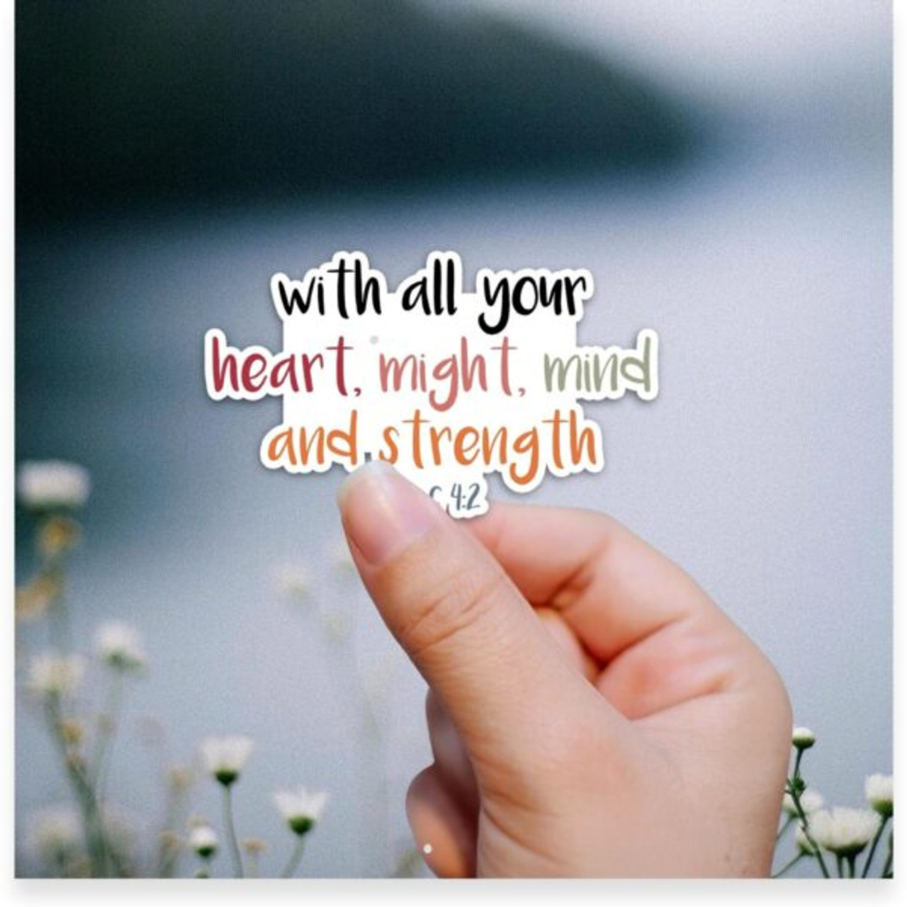 With all Your Heart (Vinyl Sticker)