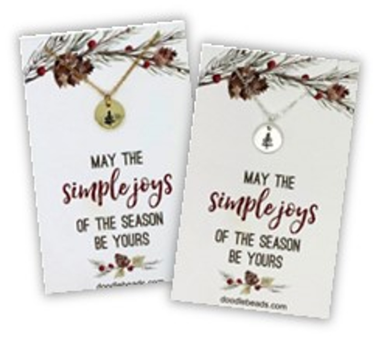 Simple Joys of the Season (Necklace) Choose color in options*