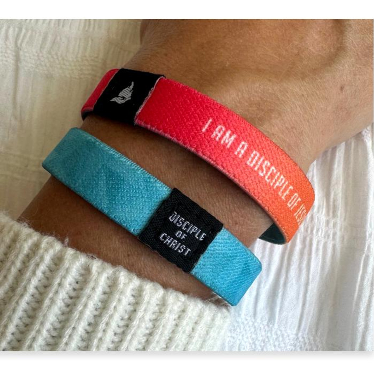 2024 Youth Theme: I am a Disciple of Jesus Christ (Reversible Woven Wristband) Choose color in options*