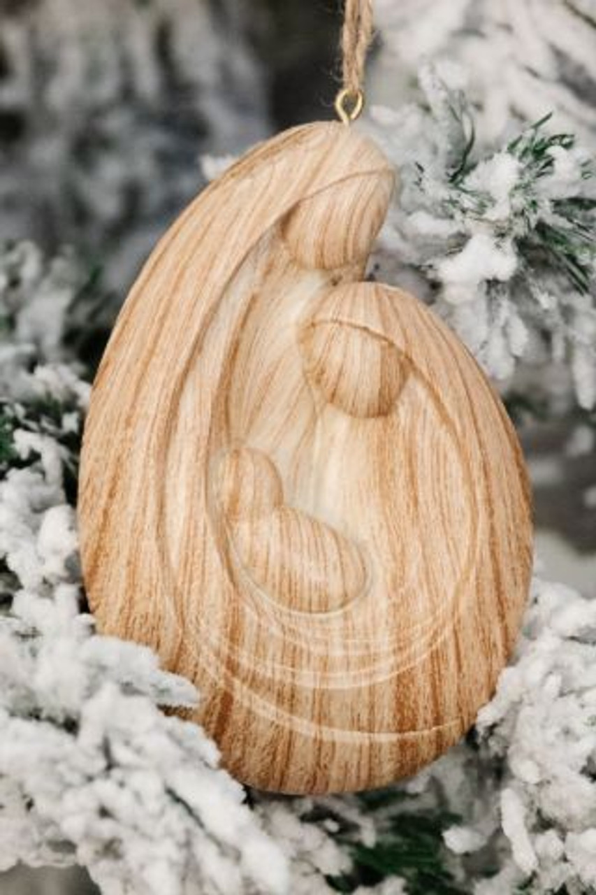 Nativity Holy Family (Wood Ornament)*