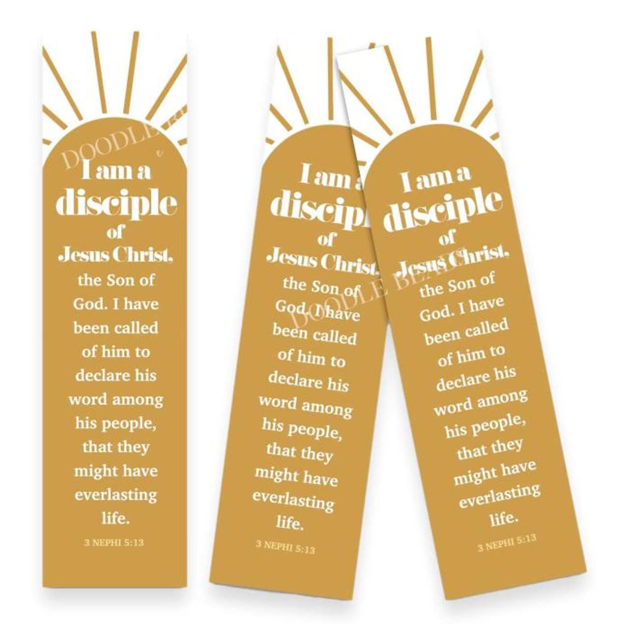 2024 I Am A Disciple Of Jesus Christ - Sun (Bookmark)*