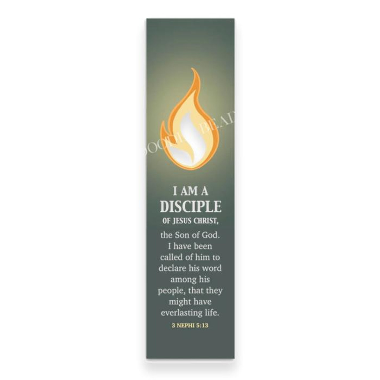 2024 I Am A Disciple Of Jesus Christ - Glowing Flame (Bookmark)*