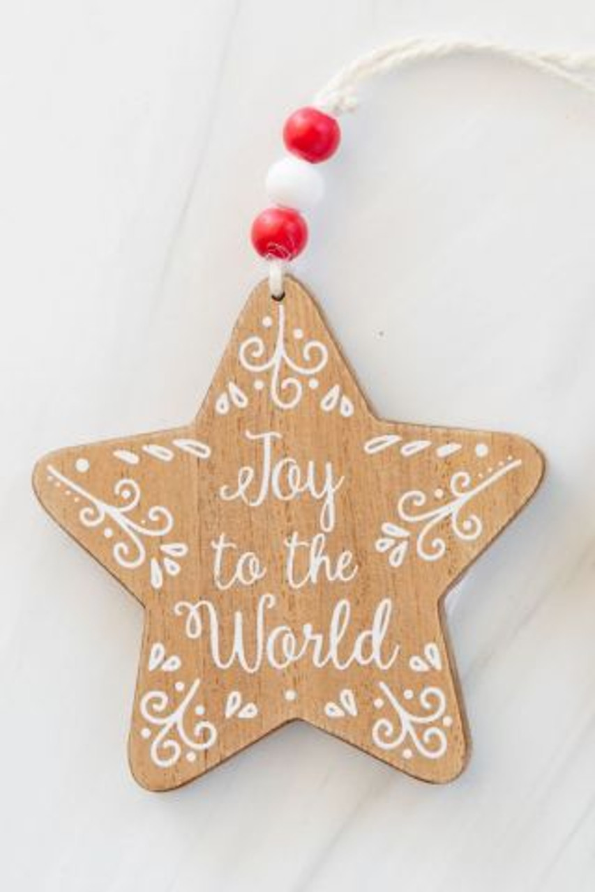 Joy to the World (Wooden Ornament)