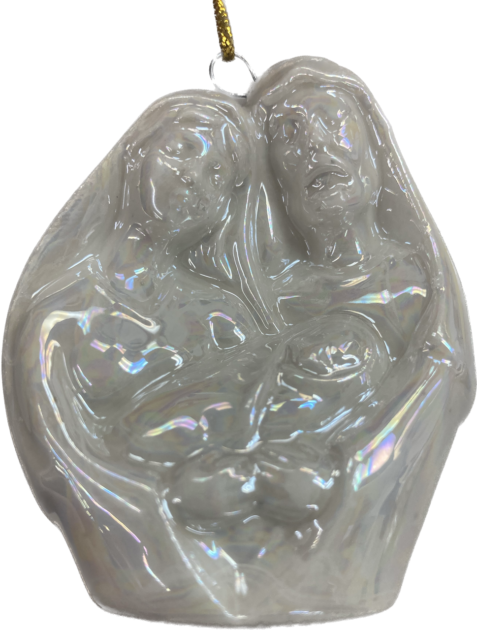 Holy Family (Pearl Glaze Porcelain Ornament)