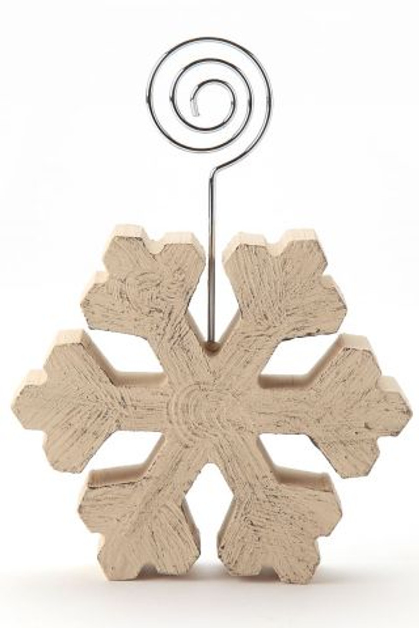 Snowflake (Wood Photo Holder)*