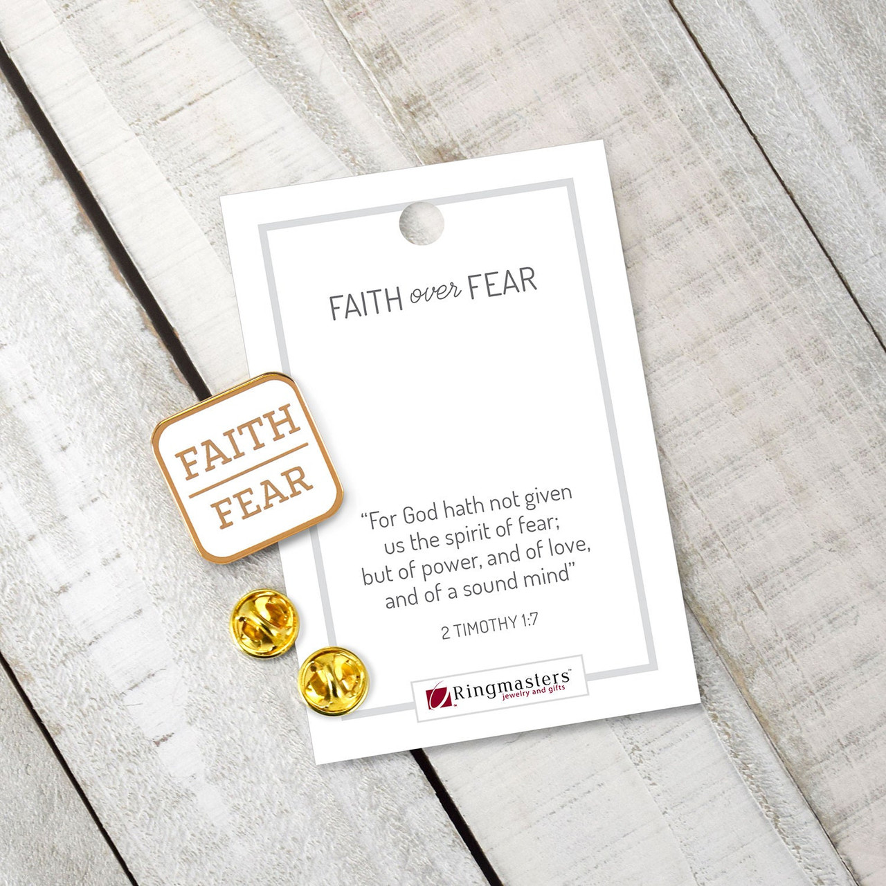 Faith Over Fear (Enamel Pin)