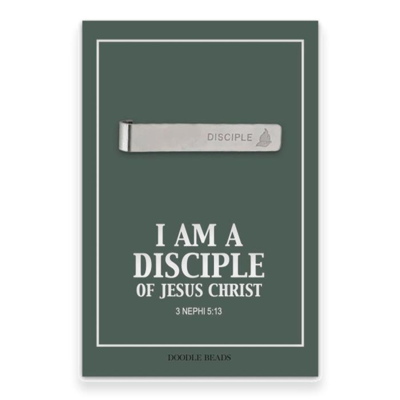 I Am A Disciple Of Jesus Christ Tie Bar, 2024 Youth Theme Logo Disciple Tie Bar
