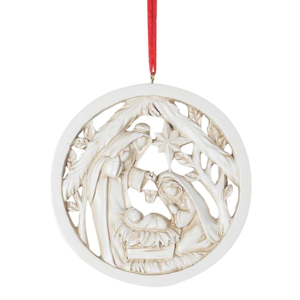 Resin Holy Family Ornament (Small Ornament) While supplies last*