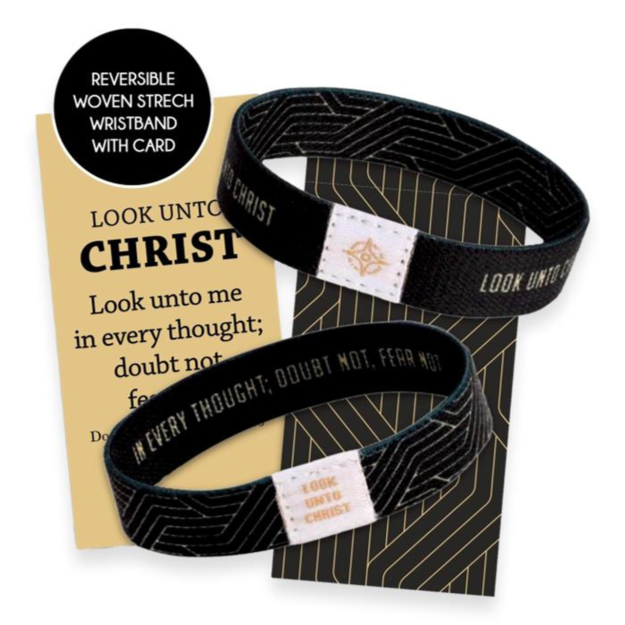 2025 Youth Theme: Look Unto Christ (Reversible Woven Wristband) Choose color in options*