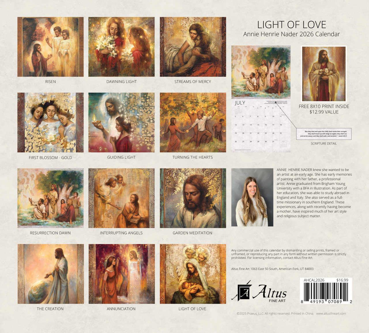 2026 Calendar: Light of Love (Large Calendar)*