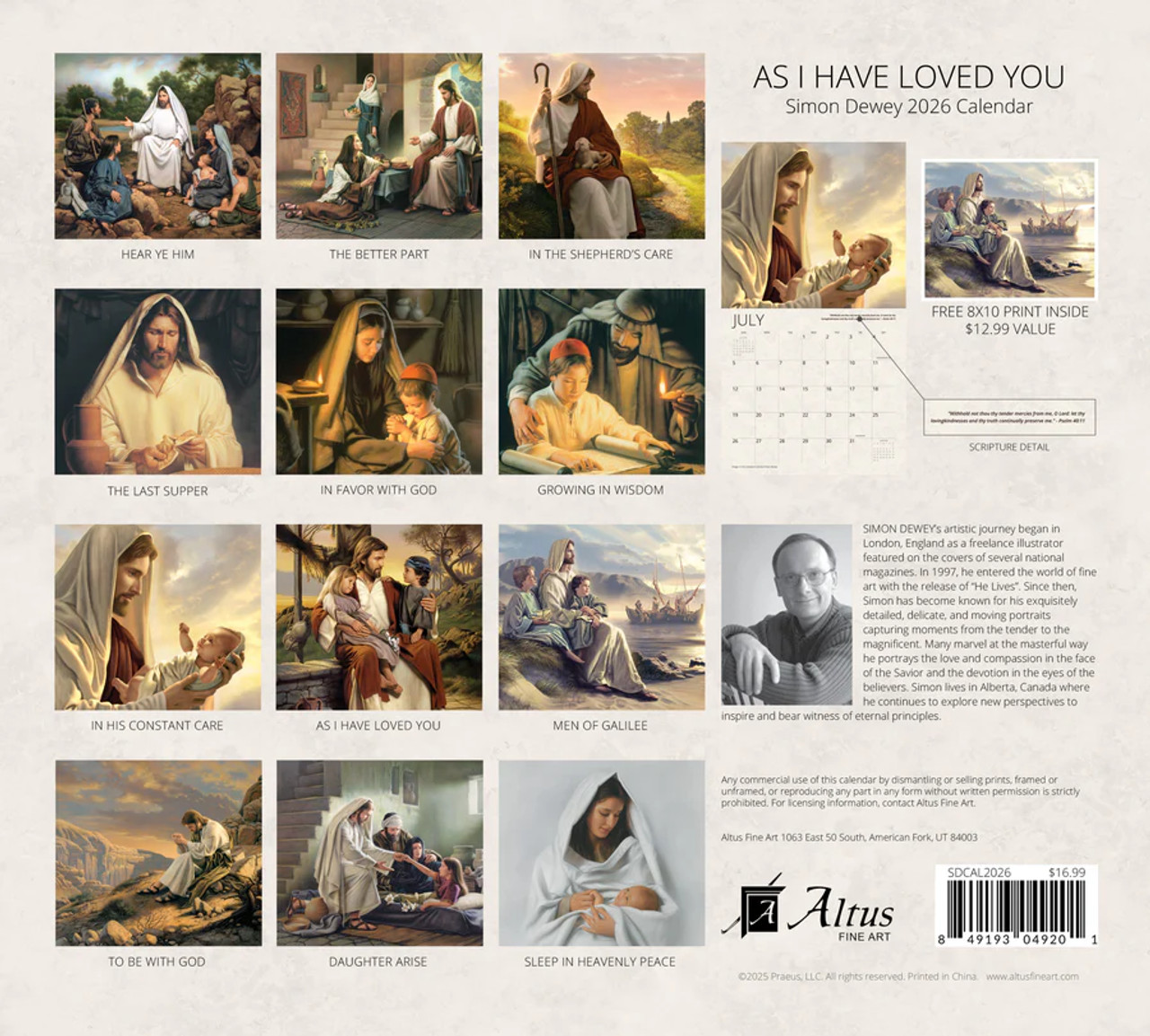 2026 Calendar: As I Have Loved You (Large Calendar)*