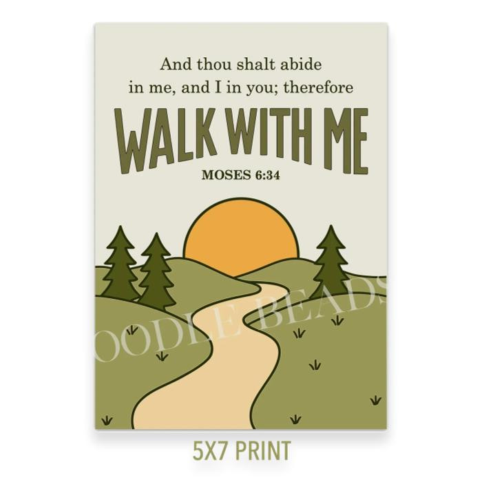 5x7 Walk With Me Mountain Path 2026 Youth and Primary Theme