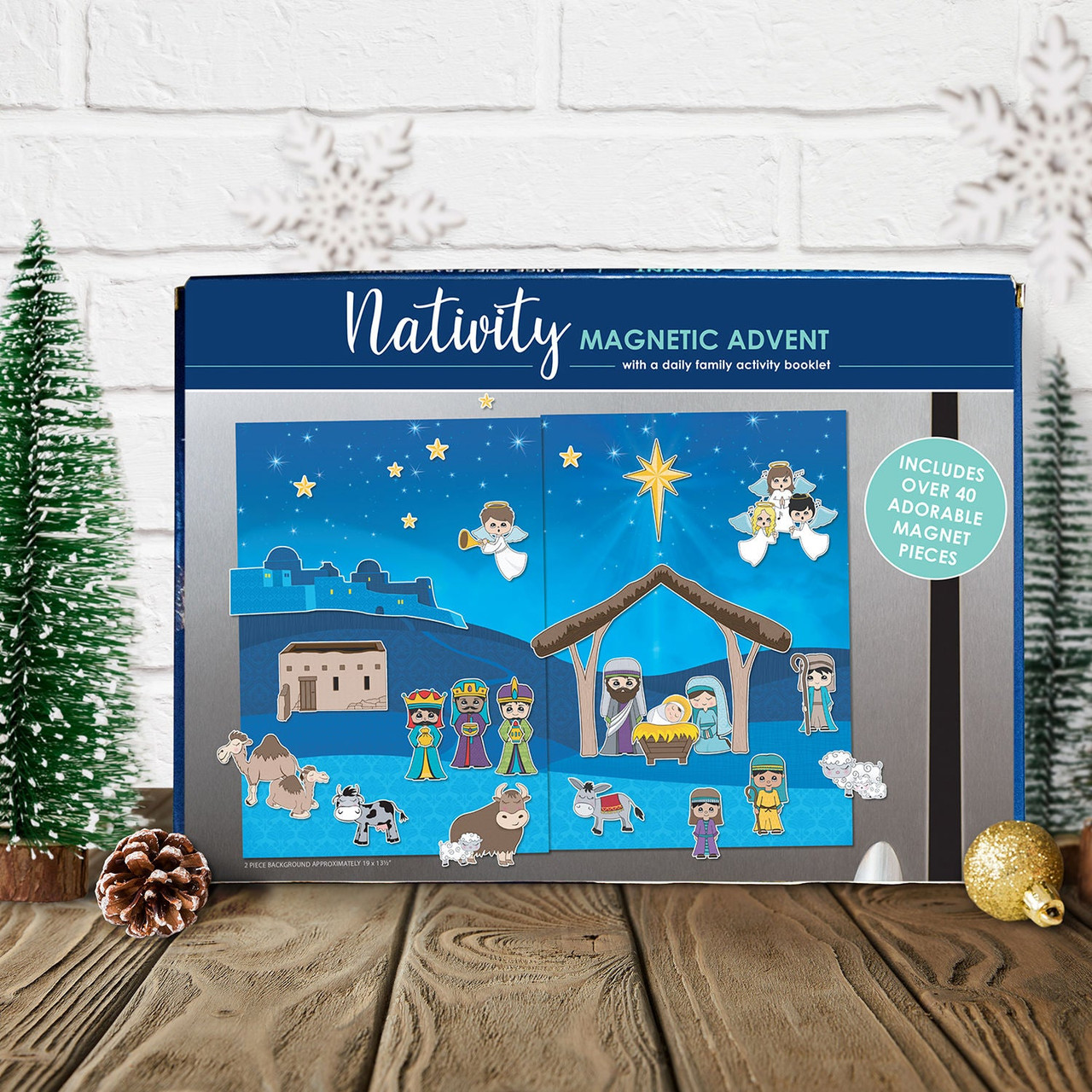 Nativity Advent Magnet Set