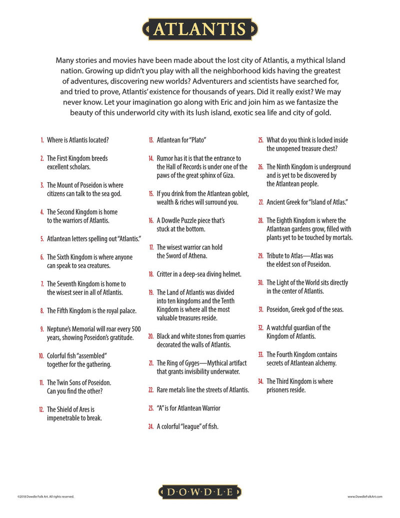 Atlantis 500 Piece Puzzle