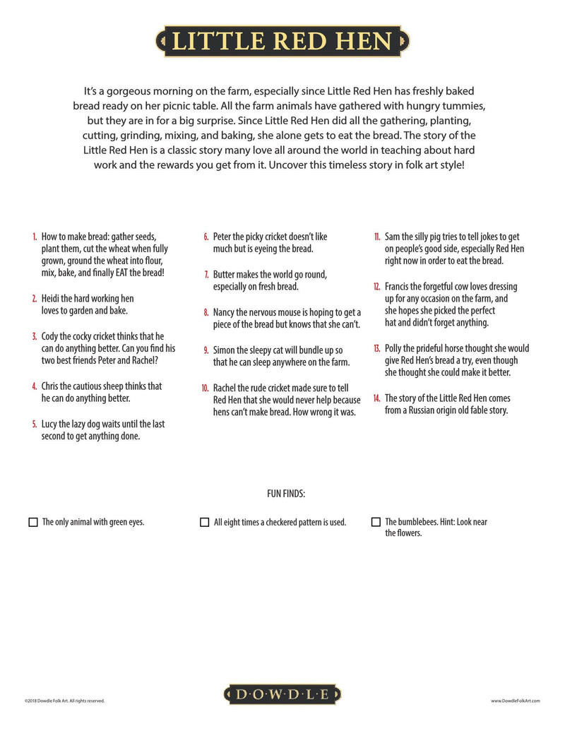 Little Red Hen 500 Piece Puzzle