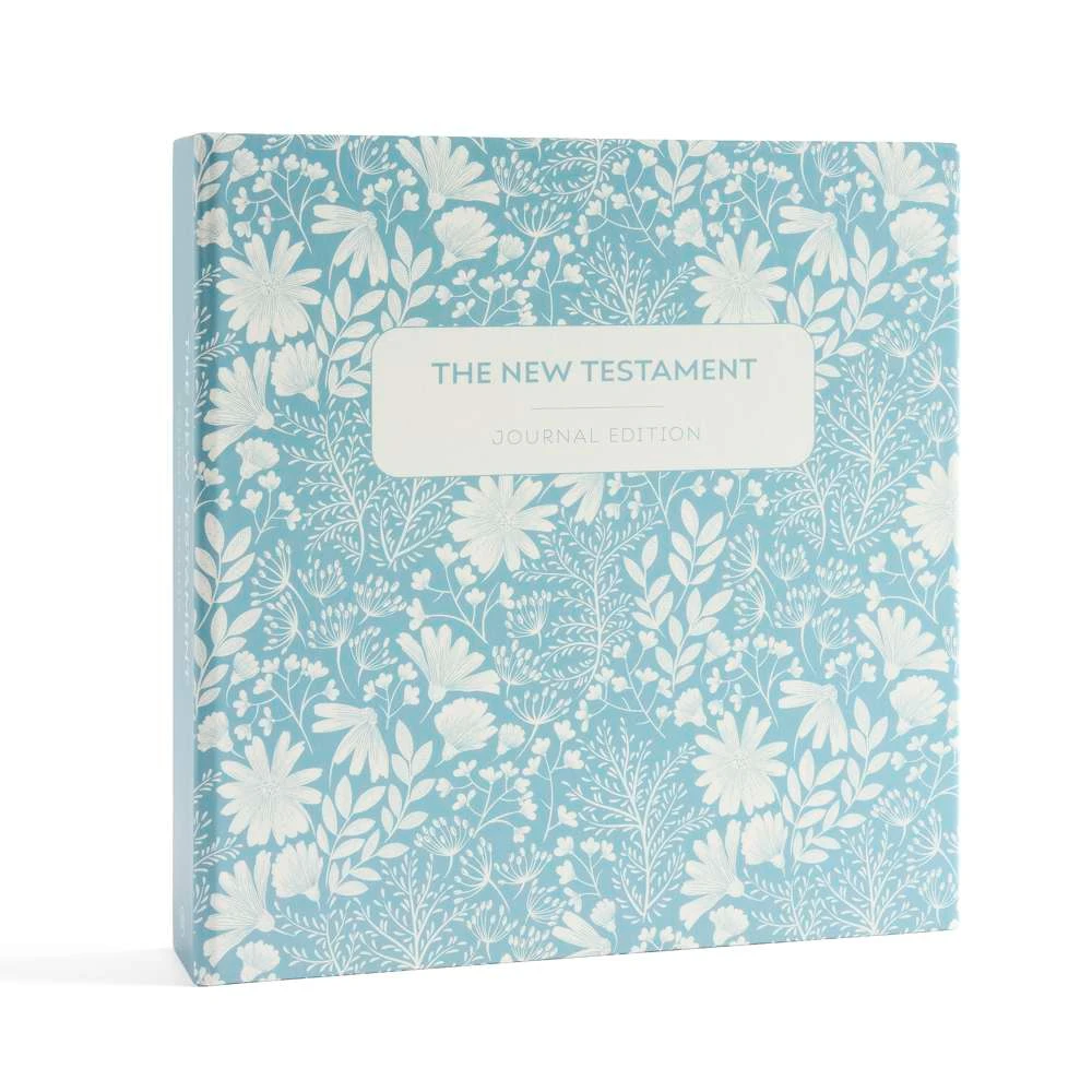 The New Testament Journal Edition Blue Floral (Hardcover)