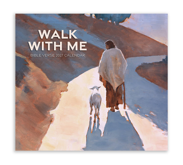 2027 Calendar: Walk With Me Bible Verse